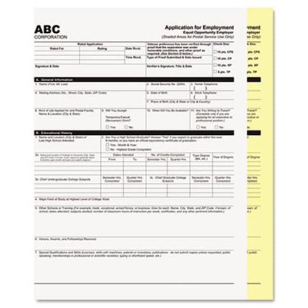 Pm Company Pm Company 59104 Digital Carbonless Paper 8.5 x 11 Two-Part White-Canary 1250 Sets 59104